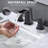 Widespread 2-handle Bathroom Faucet with Drain Assembly-72088757