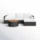 Almita 2 Piece Sectional Seating Group with Cushions