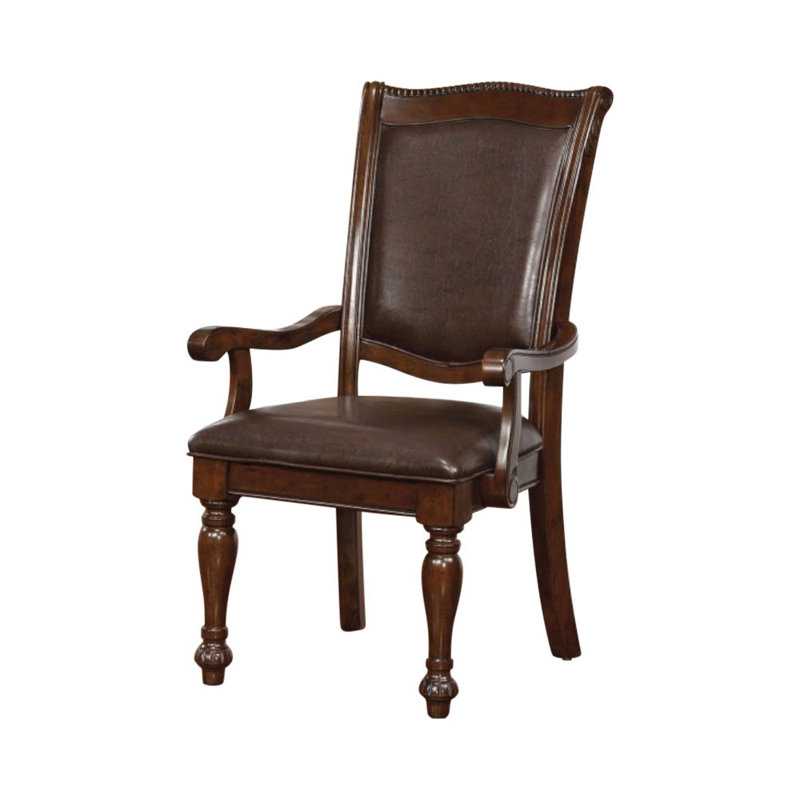 Enedina 19.5'' H Leather Upholstered Armchair
