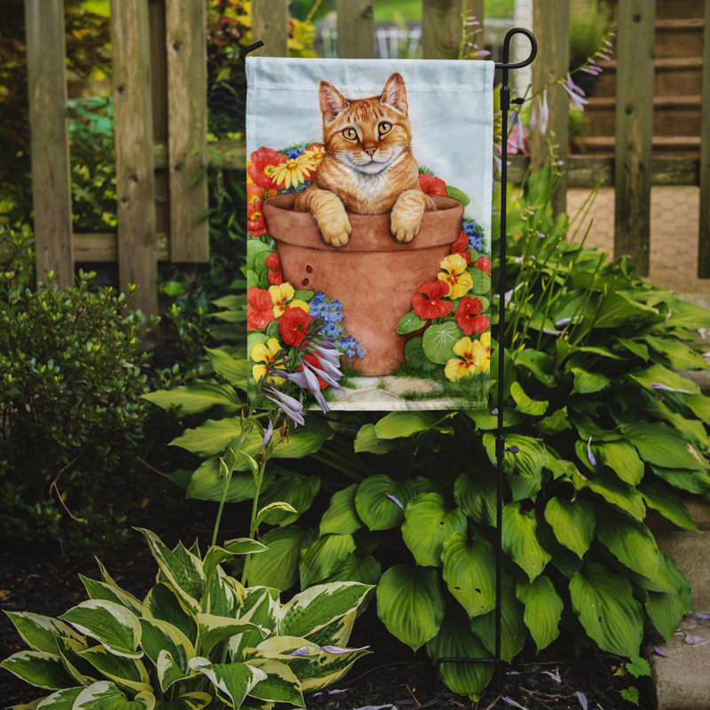 Double Sided Polyester Animal Garden Flag, 15" H  x 11" W