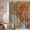 Construction en toile de fond en marbre brun rustique abstrait avec 12 crochets