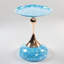Table d'appoint à plateau rond moderne en métal avec base piédestal-1353539011