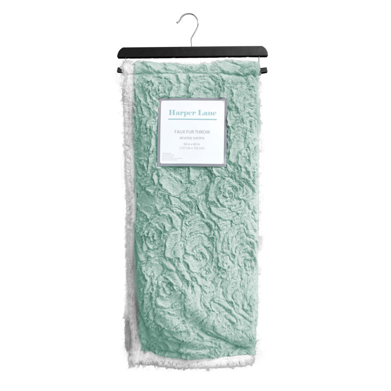 Plain Weave / Muslin Throw Blanket, Aqua