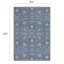 Greer Hand Tufted Wool Floral/Oriental Area Rug in Denim/Brown/Cream/Tan/Teal-946832366