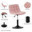 Swivel Upholstered Boucle Adjustable Height Bar Stool-629808788