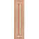 Isibeal Modern Classic Mitre Stripe Terracotta/Ivory Rug