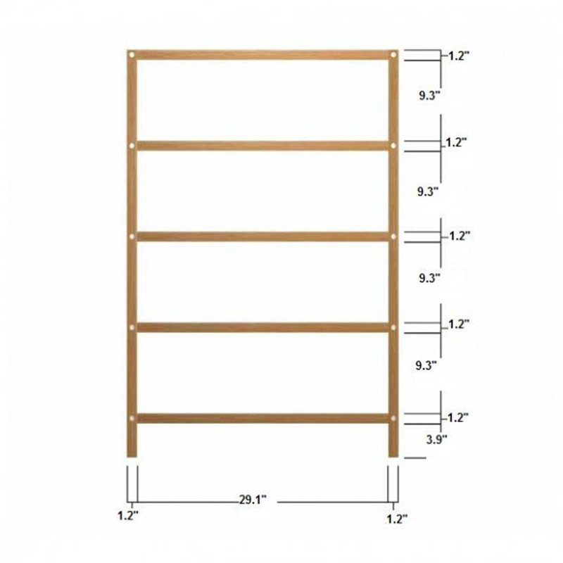 Teak Bathroom Shelves