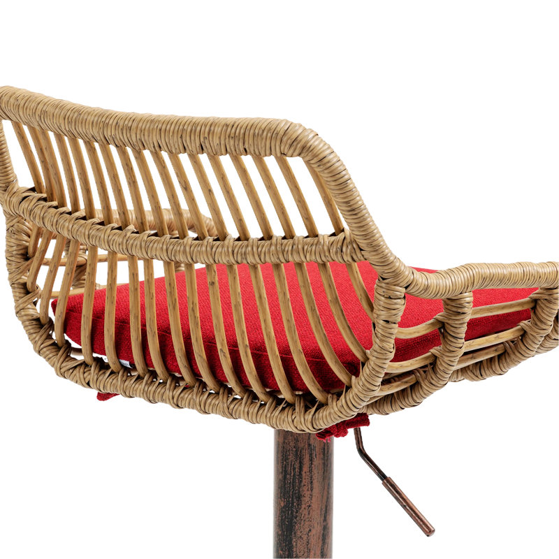 Deux tabourets de bar, tabourets de bar pivotants, chaises à hauteur de comptoir réglable pour la cuisine, la salle à manger, tabouret de bar moderne pour la maison