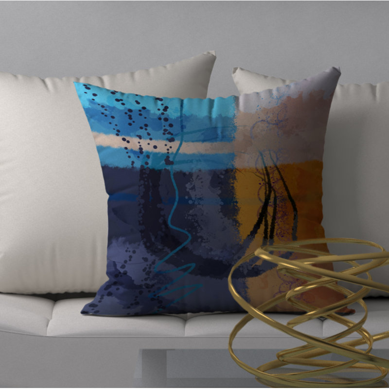 Housse de coussin carrée à motif de parfum magnifie, 18 po x 18 po