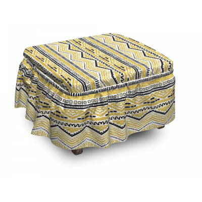 Box Cushion Ottoman Slipcover