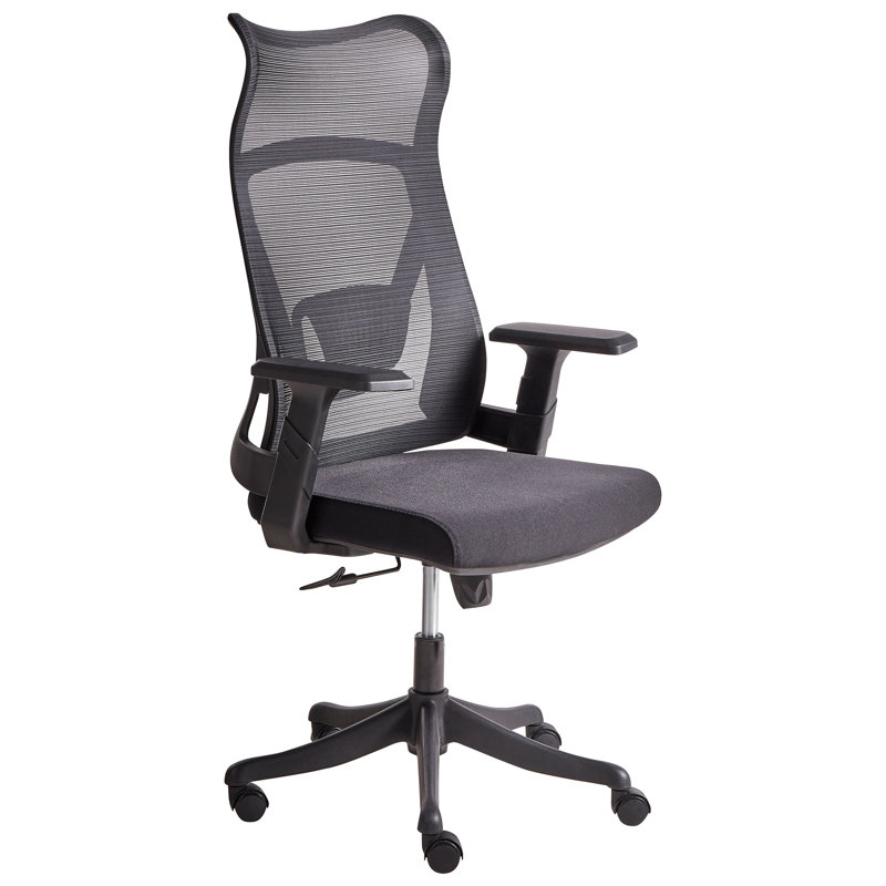 Office Chair Swivel BARD Fabric, Black, Black