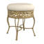 Tabouret de coiffeuse en métal Kaye