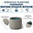 Medium Concrete Round Planter / Pot With Drainage Holes-205978461-205978462