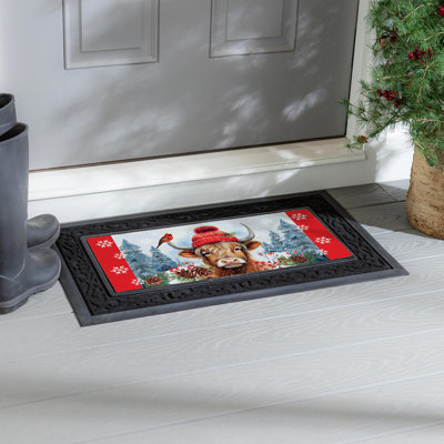 Tapis de vache Bundle Up Highland Cow Sassafras
