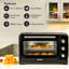 GEEPAS Mini Oven & Grill Rotisserie Baking Roasting & Grilling 1600W Temp Control 100–230°C Double Glass Door 60min Timer Auto Shut Off Bell-124324993-124324995