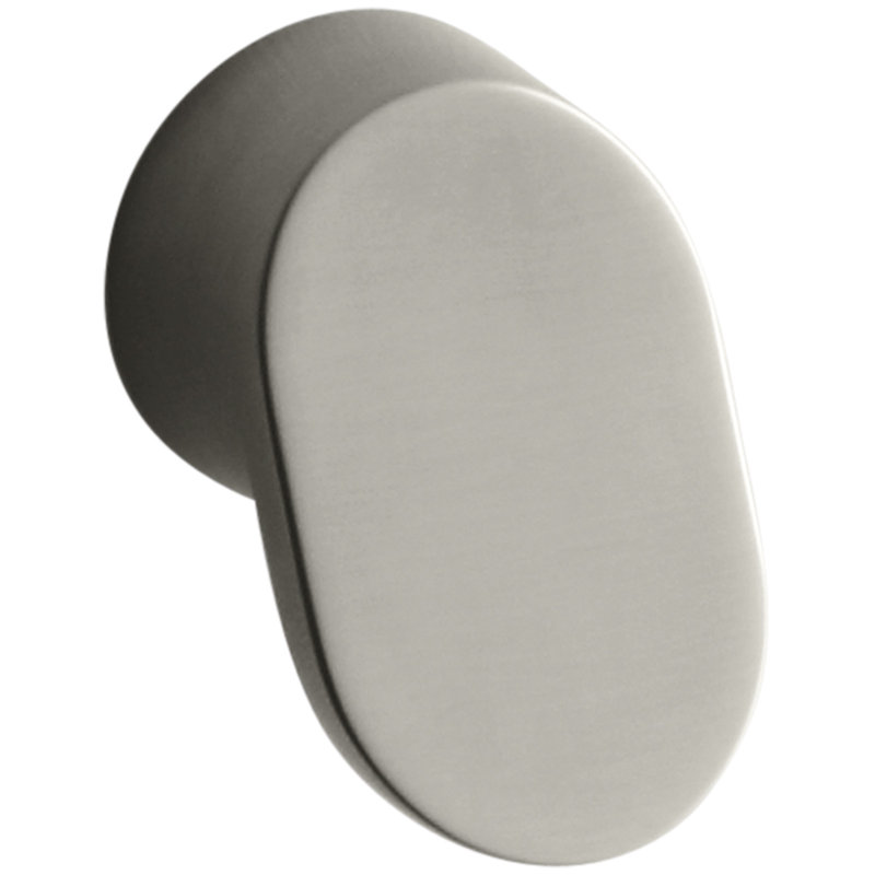 Toobi 1 3/16" Length Geometric Knob, Vibrant Brushed Nickel