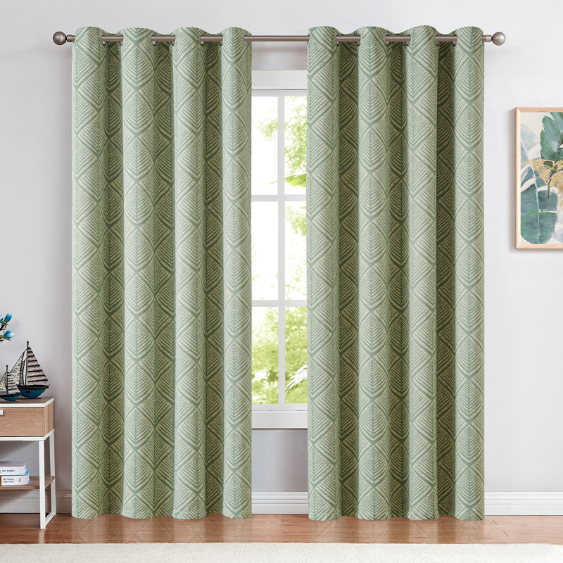 Paire de rideaux obscurcissant Meghanne, Matcha, L 50 po x L 95 po