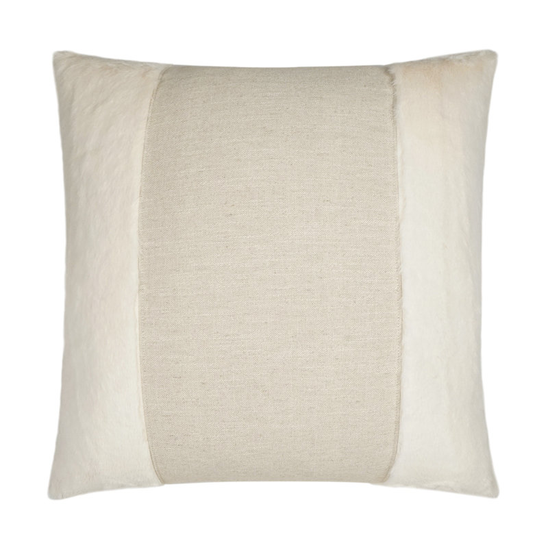 Courchevel Pillow Cover & Insert, Cream, Square 22"
