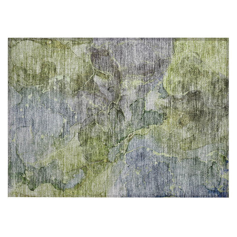 Tapis intérieur / extérieur Killingly avec envers antidérapant, Rectangle 1 pi 8 po x 2 pi 6 po
