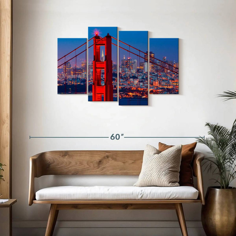 Lilie incandescent Golden Gate Bridge, H 27 po x l 43 po