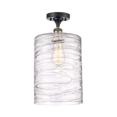 Plafonnier semi-encastré 1 lumière 9 po Heiman