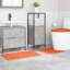Microfiber Small Bath Mat Rectangular Contemporary-2057834640