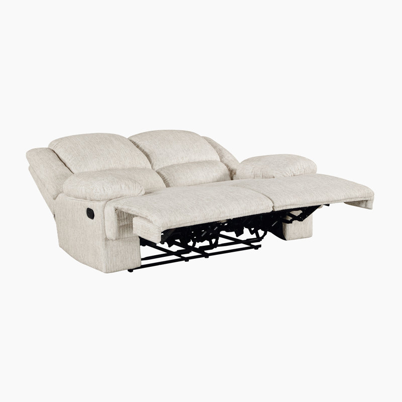 Ensemble de salon inclinable manuel en microfibre 3 pièces Ormond