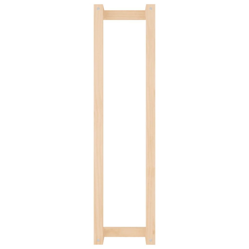 Vidaxl Towel Rack Natural Pine Solid Pine Wood Towel Rack Rectangular, 35.4" H x 9.1" L x 7.1" D