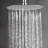 10'' Stainless Steel Round Rainfall Angle Adjustable Rain Shower Head 1.8 GPM with Self-Cleaning-107962228