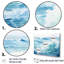 «Blue Ocean In Motion Scenery IV», ensemble de reproductions d'art mural océan-107766508-107766507