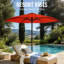 Parasol d'extérieur 10 pi avec protection contre les rayons UV UPF 50+ 10 pi-1366680515