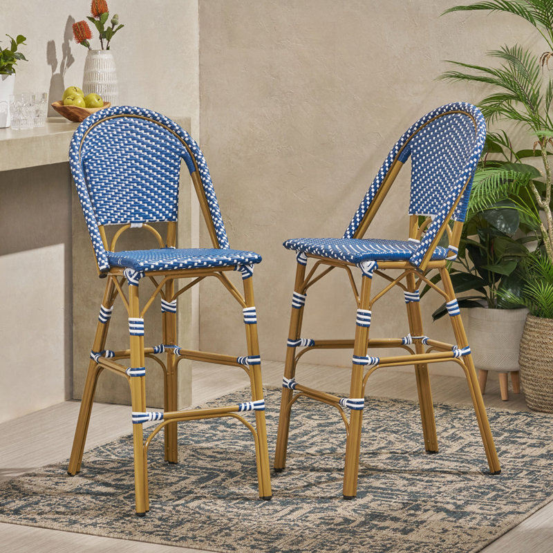 Tabourets de bar en rotin PE