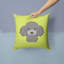 Coussin décoratif intérieur/extérieur gris argenté caniche damier-15425246-14982504
