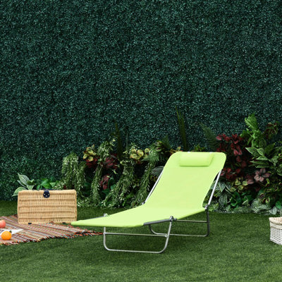 Chaise longue de piscine pliante pour le confort extérieur, avec coussin, dossier inclinable, structure en acier et filet respirant, plage, patio, bain de soleil au bord de la piscine, matériau réglable,