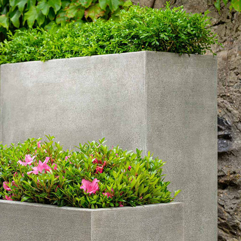 Boîte à fleurs en béton coulé Perrault, Nero Nuovo