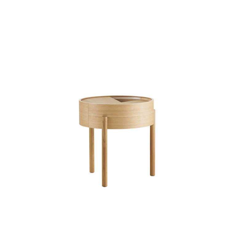 Arc Side Table, Oiled Oak