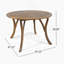 Ensemble repas d'extérieur - table Hermosa en bois d'acacia de qualité supérieure et chaises en osier avec coussin crème pour une expérience culinaire confortable, convient aux grands rassemblements (1 table + 4 chaises)
