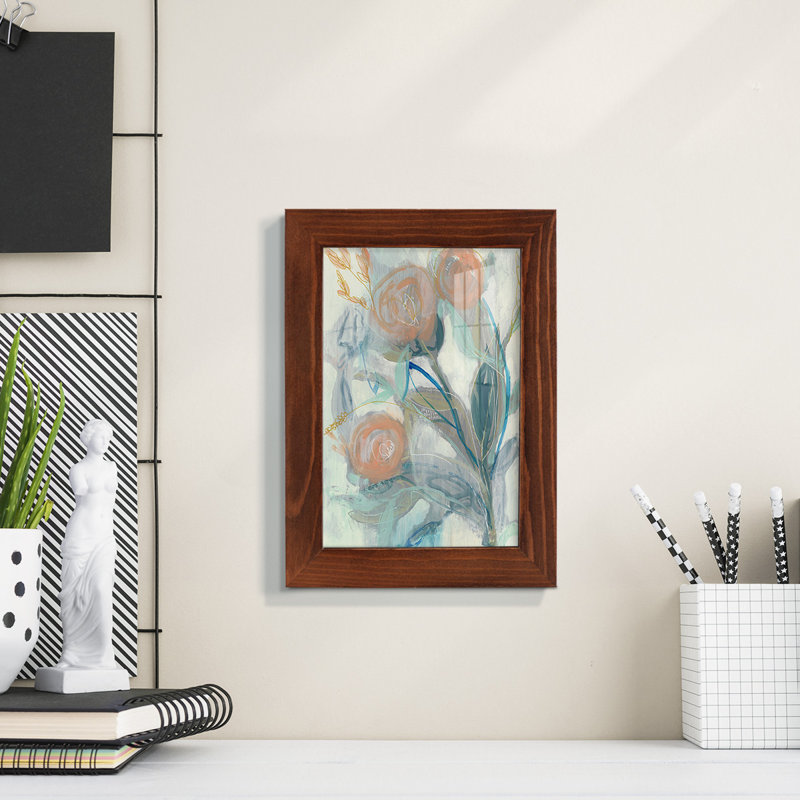 «Flower Grouping I», impression sur papier, H 7 po x l 5 po x P 1 po, Châtaigne
