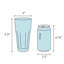 Intermezzo Blue 13 oz. Drinking Glass-126333192-126333193-126333196