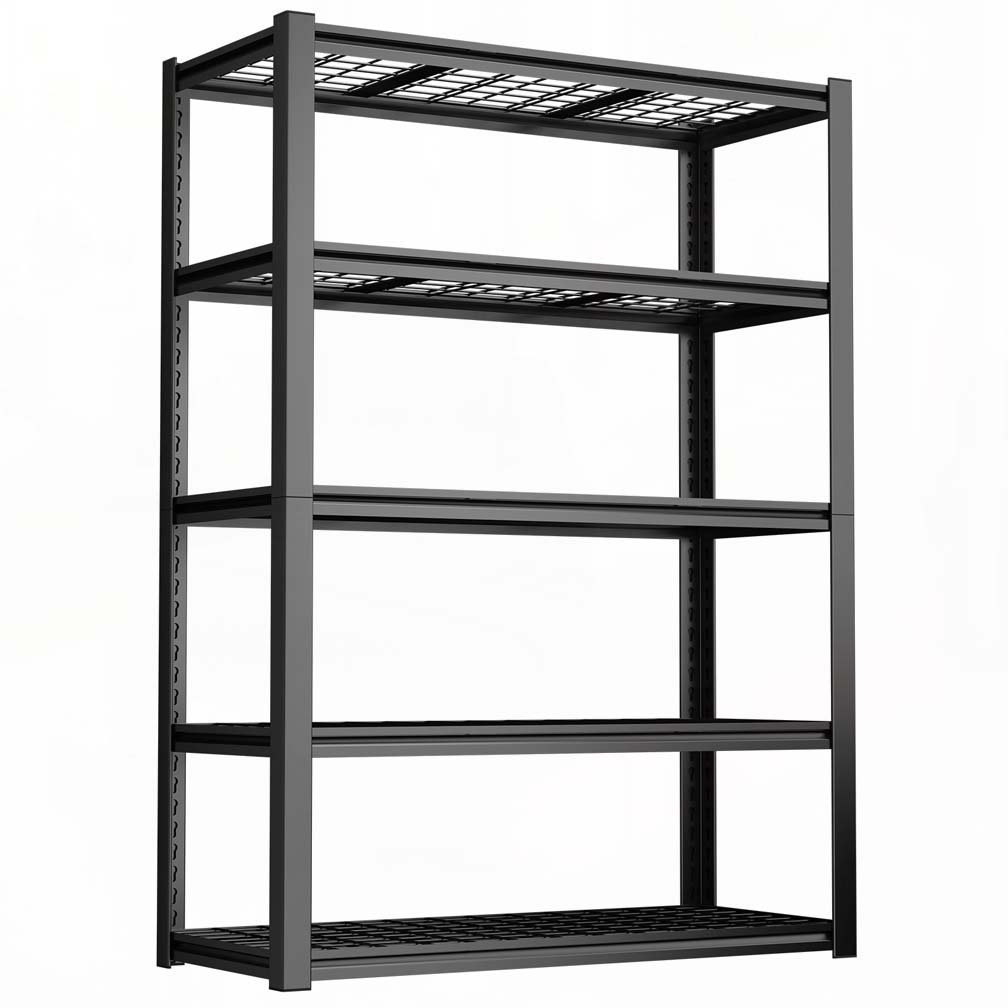 Rebrilliant 59 Inches Metal Garage Storage Rack, Heavy-Duty Steel ...