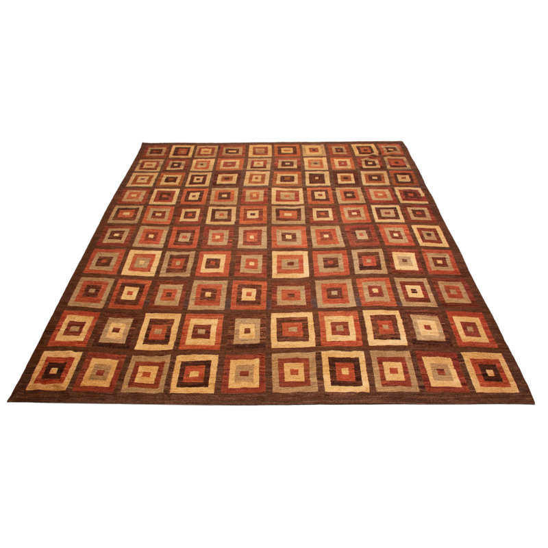 Tapisserie Kilim unique en son genre tissée à la main 13 pi 5 po x 16 pi 0 po