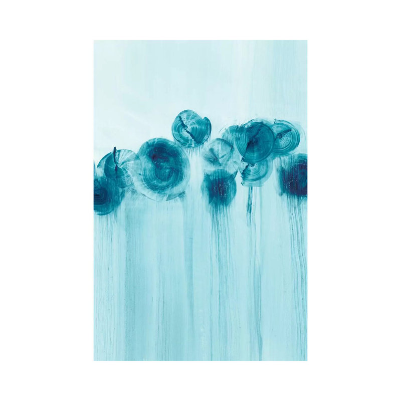 «Abstract Wildflowers I» par Ethan Harper - reproduction d'art, H 40 po x l 26 po x P 1,5 po, Toile tendue, Pas de tapis
