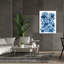 «Epic Graffiti» «Blue Floral» par Leslie Trimbach, art mural sur toile-106171525