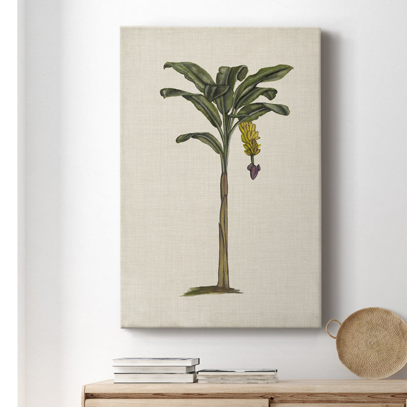Peinture sur toile tendue, AU CH British Palms III, H 48 po x l 32 po x P 1 po