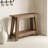Triangular Wood Leg Console Table