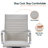 Sorrells Mid Back Leather Office Chair Adjustable Height Swivel Tilt Ergonomic Executive Conference Chair-783066258
