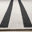 Tapis rayé blanc intérieur / extérieur scandinave-1000391711