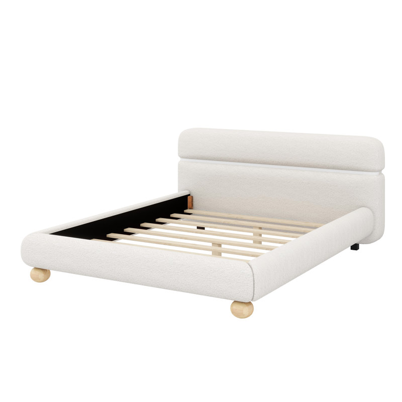 Contemporary Low Profile Upholstered Bed