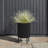 Plastic-Concrete Round Planter with Stand-1160468261