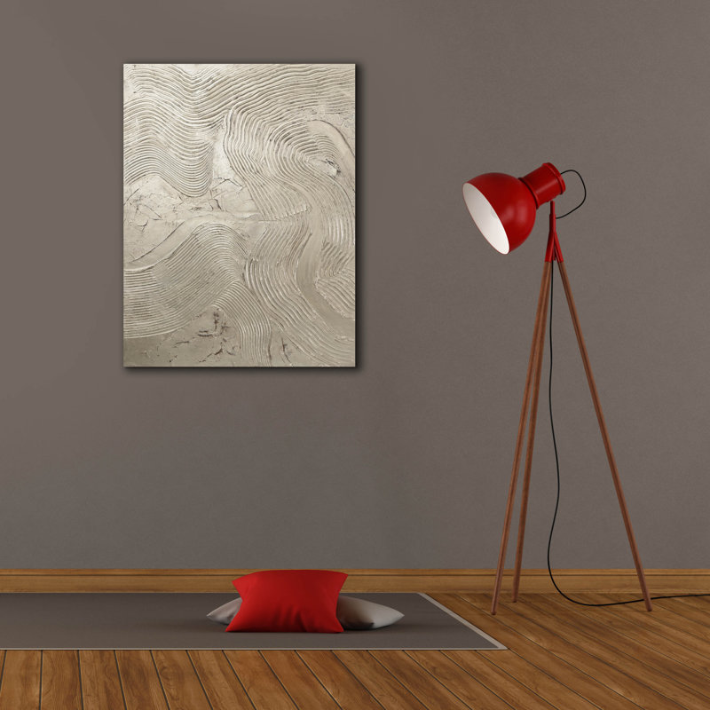  «Metallic - Silver» par Design Fabrikken, art mural sur toile, H 34 po x l 26 po